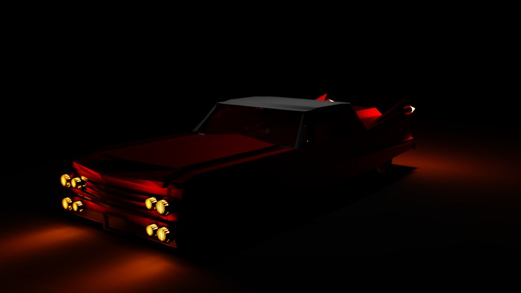 low poly 1962 cadillac preview image 1
